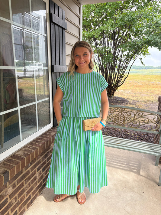 The Fresh Stripe Two-Piece Set