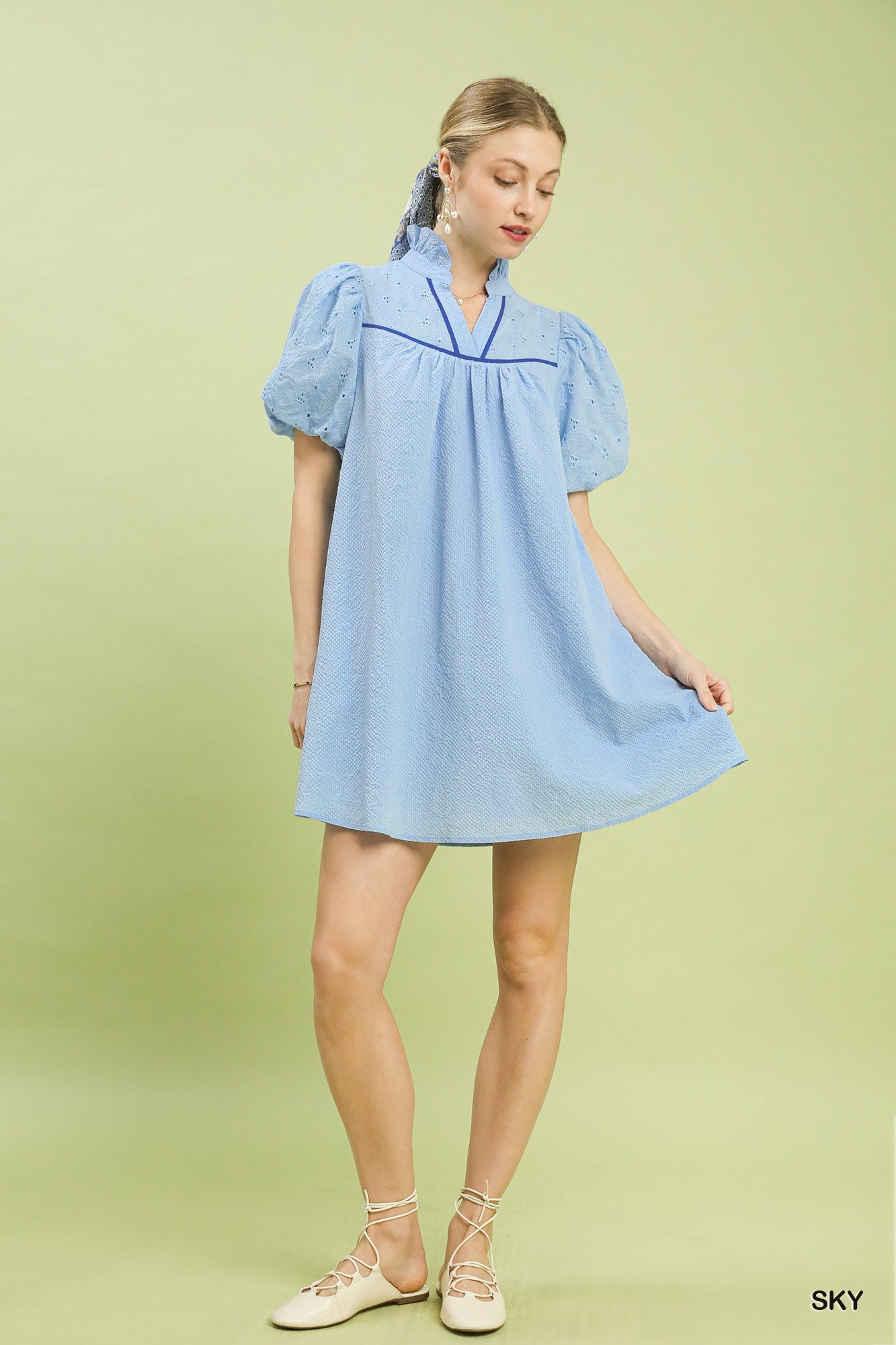 The Petal Puff Sleeve Dress
