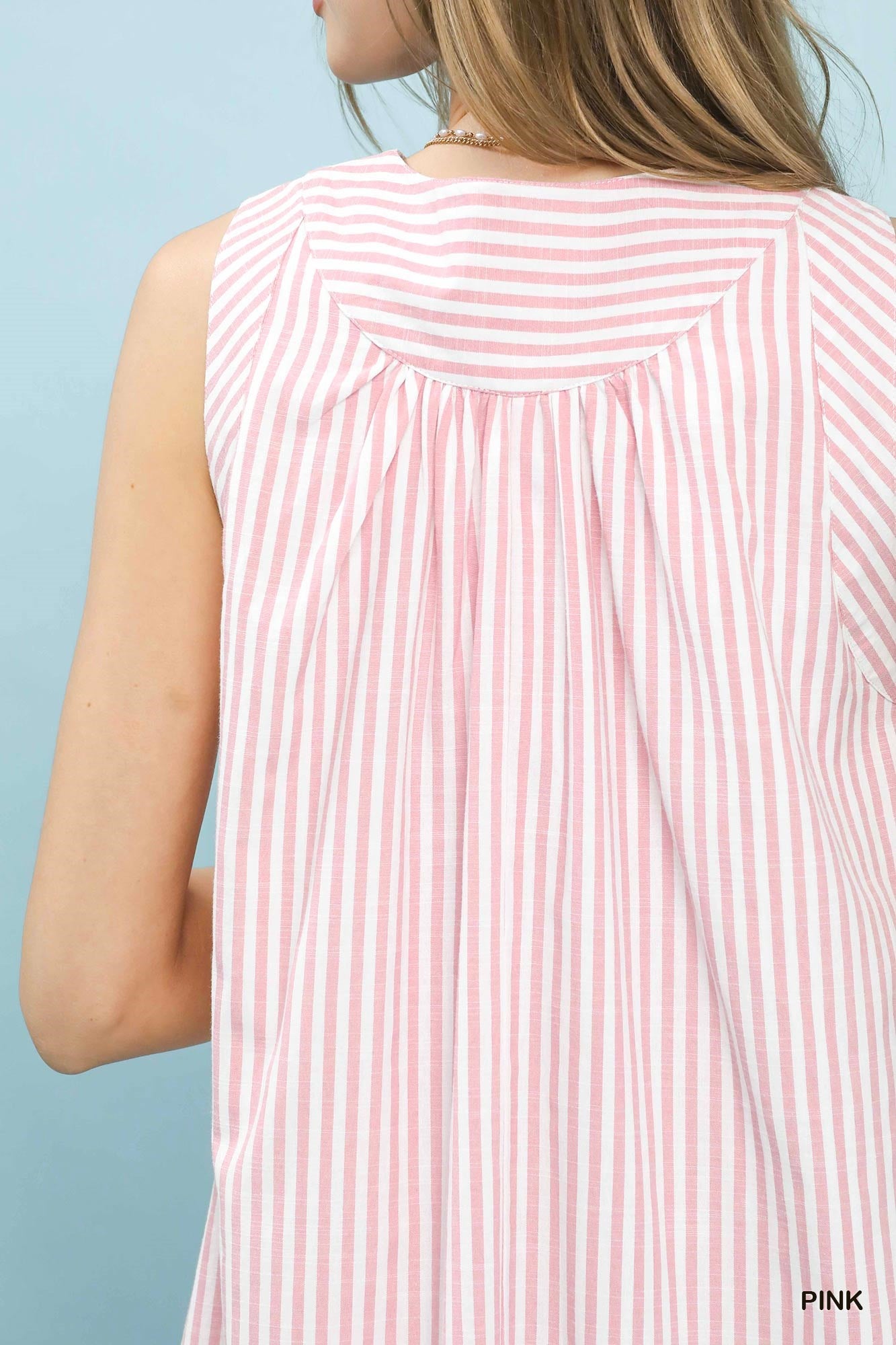 The Pink Harbor Stripe Swing Dress