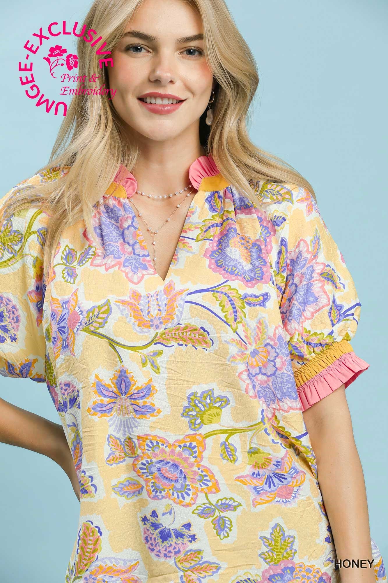 The Honey Ruffle Sleeve Top