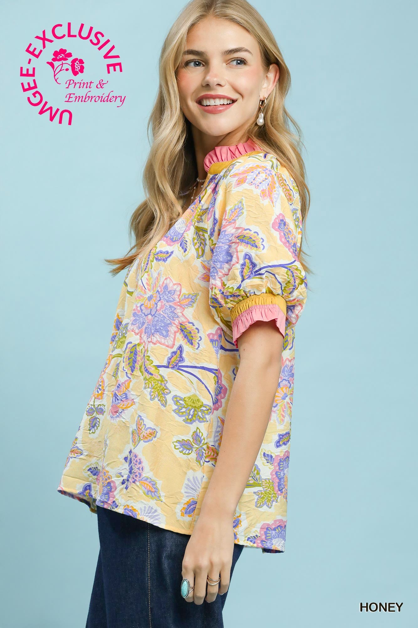 The Honey Ruffle Sleeve Top