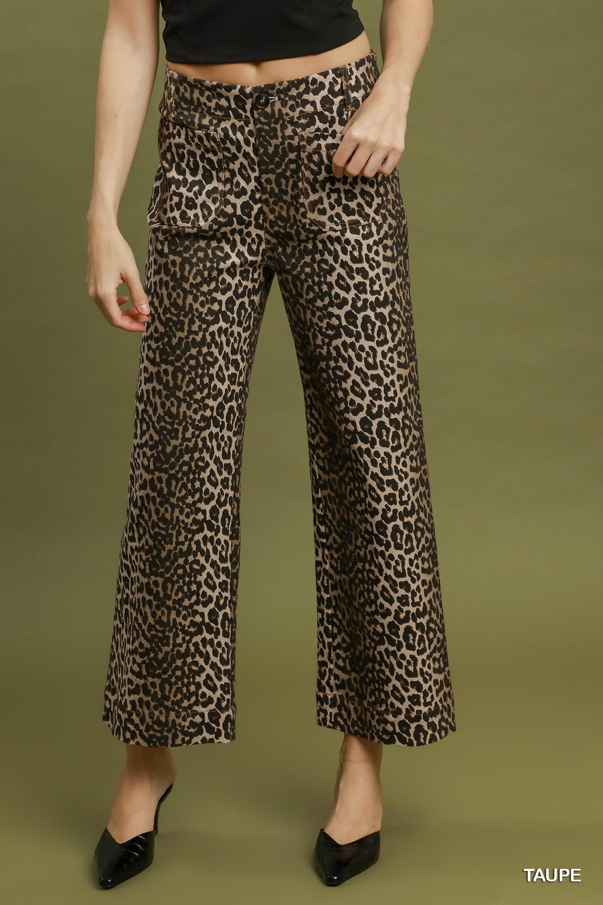 🐆 The Monroe Leopard Pants — Taupe