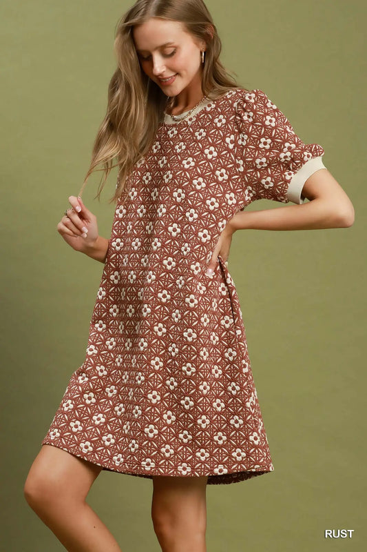 Rustic Charm Shift Dress