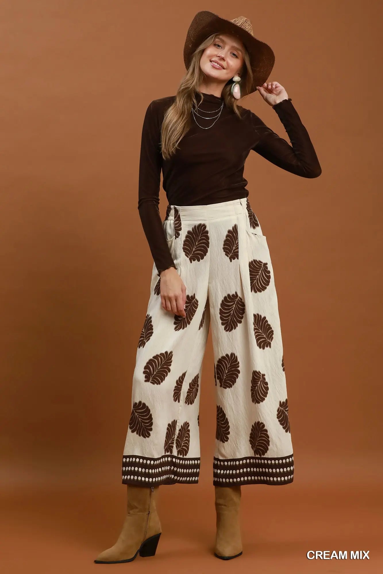 Monstera Muse Wide Leg Pants