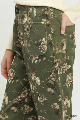 Olive Garden Cropped Pants