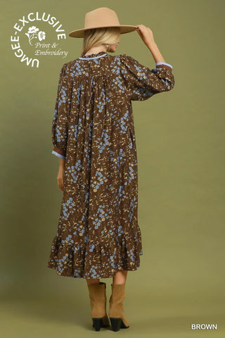 Autumn Meadow Maxi Dress