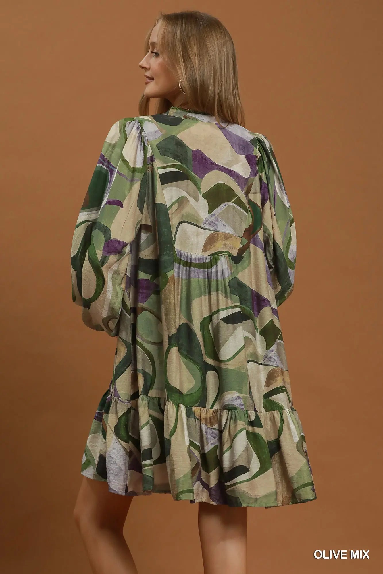 The Painted Canyon Dress – Olive Mix