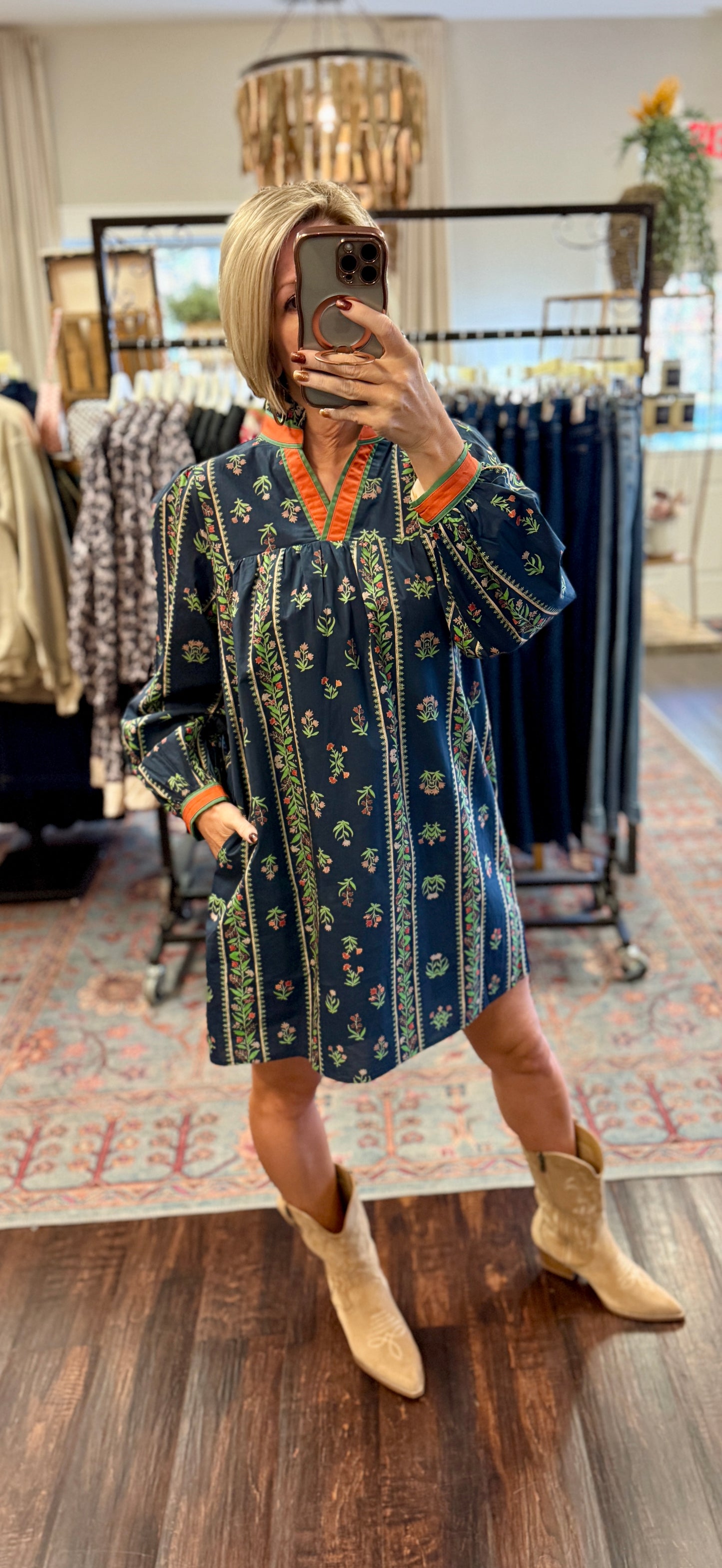 The Caroline Print Dress