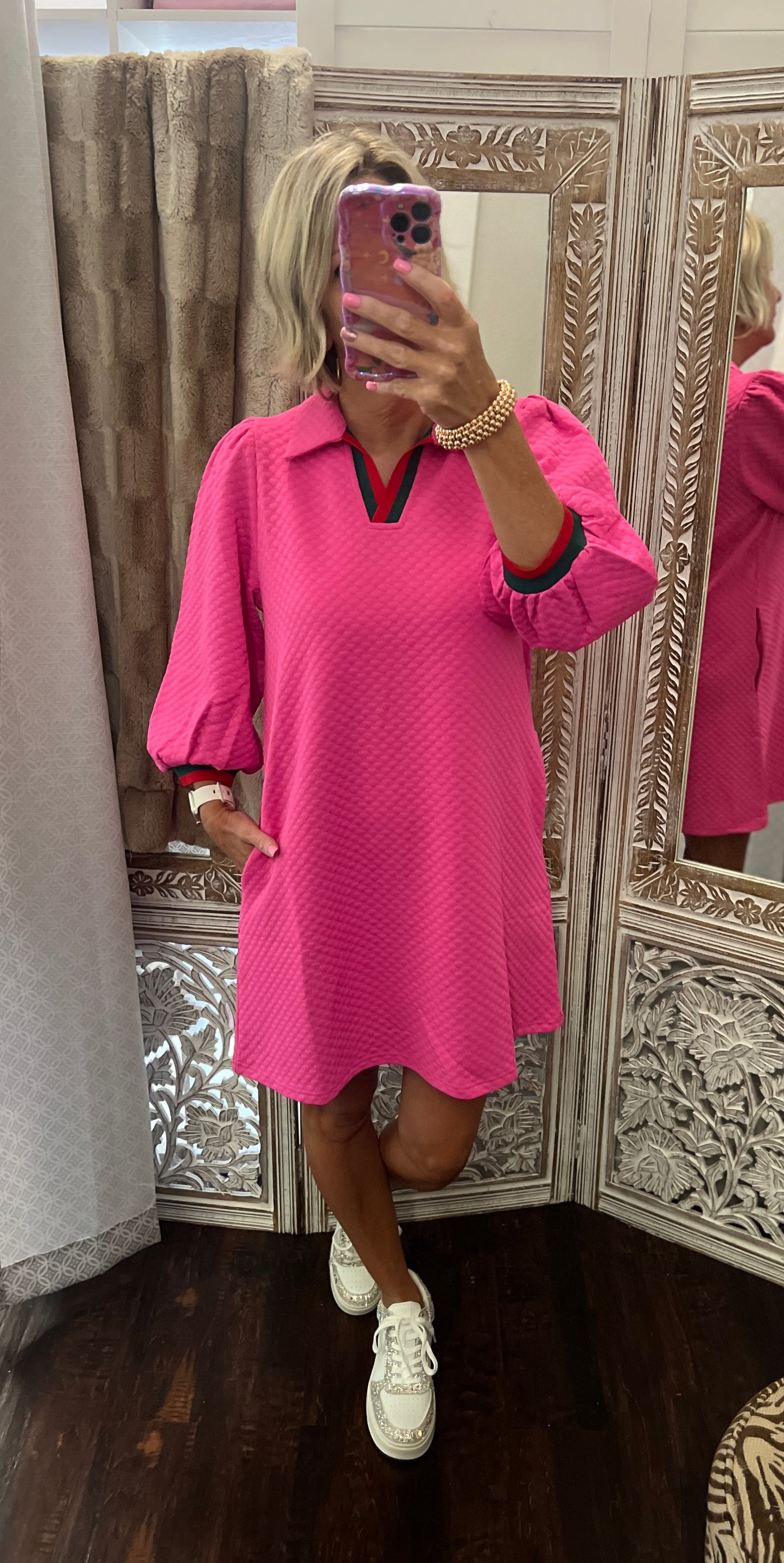 The Blair Bubble Sleeve Dress