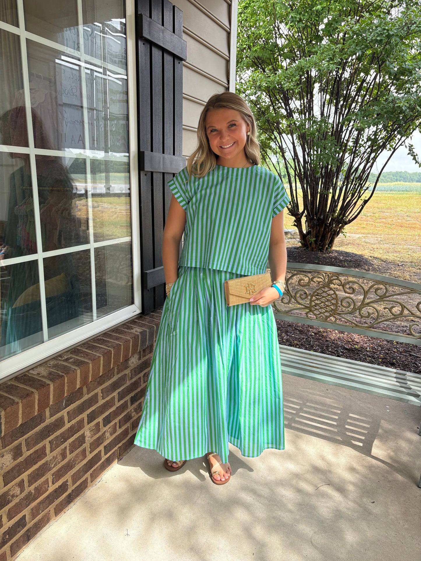 The Fresh Stripe Two-Piece Set