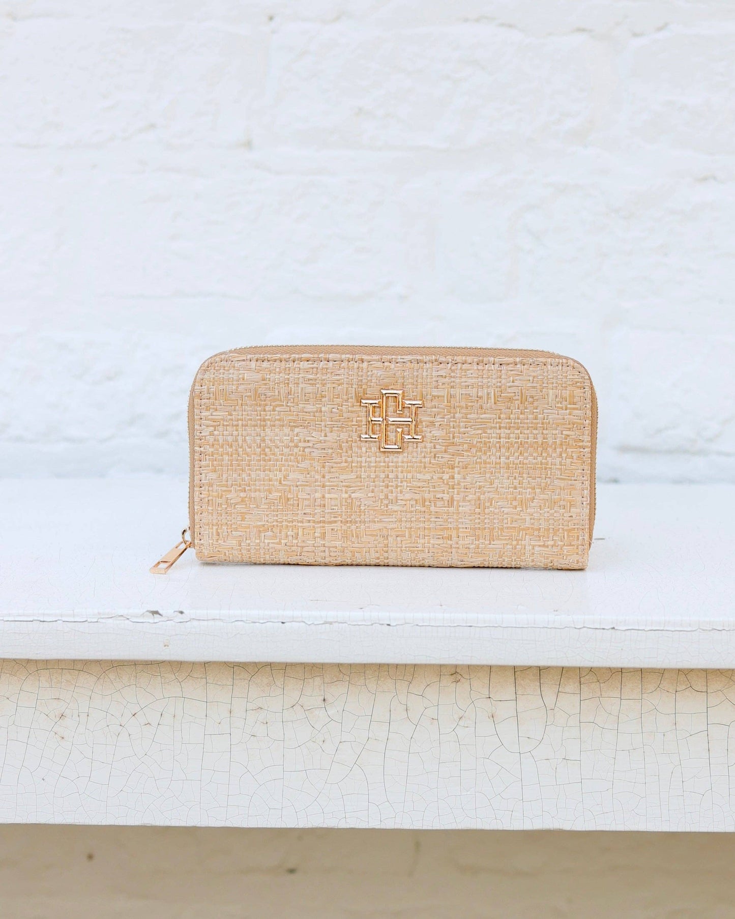 Caroline Hill - Penelope Wallet Natural Lattice: Default