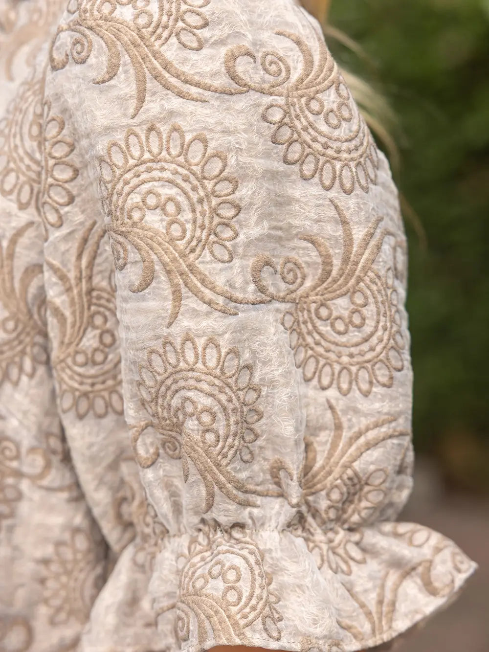 Soft Paisley Jacquard Top
