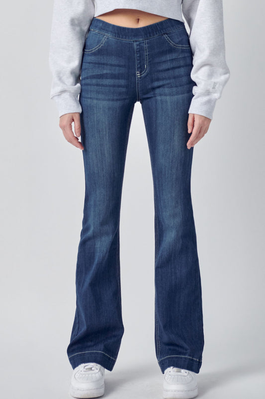 Cello Flare Jeans Pull-On 33"