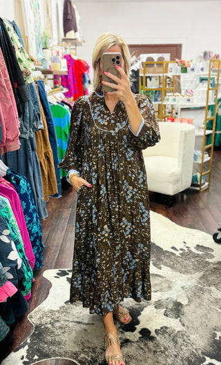 Autumn Meadow Maxi Dress