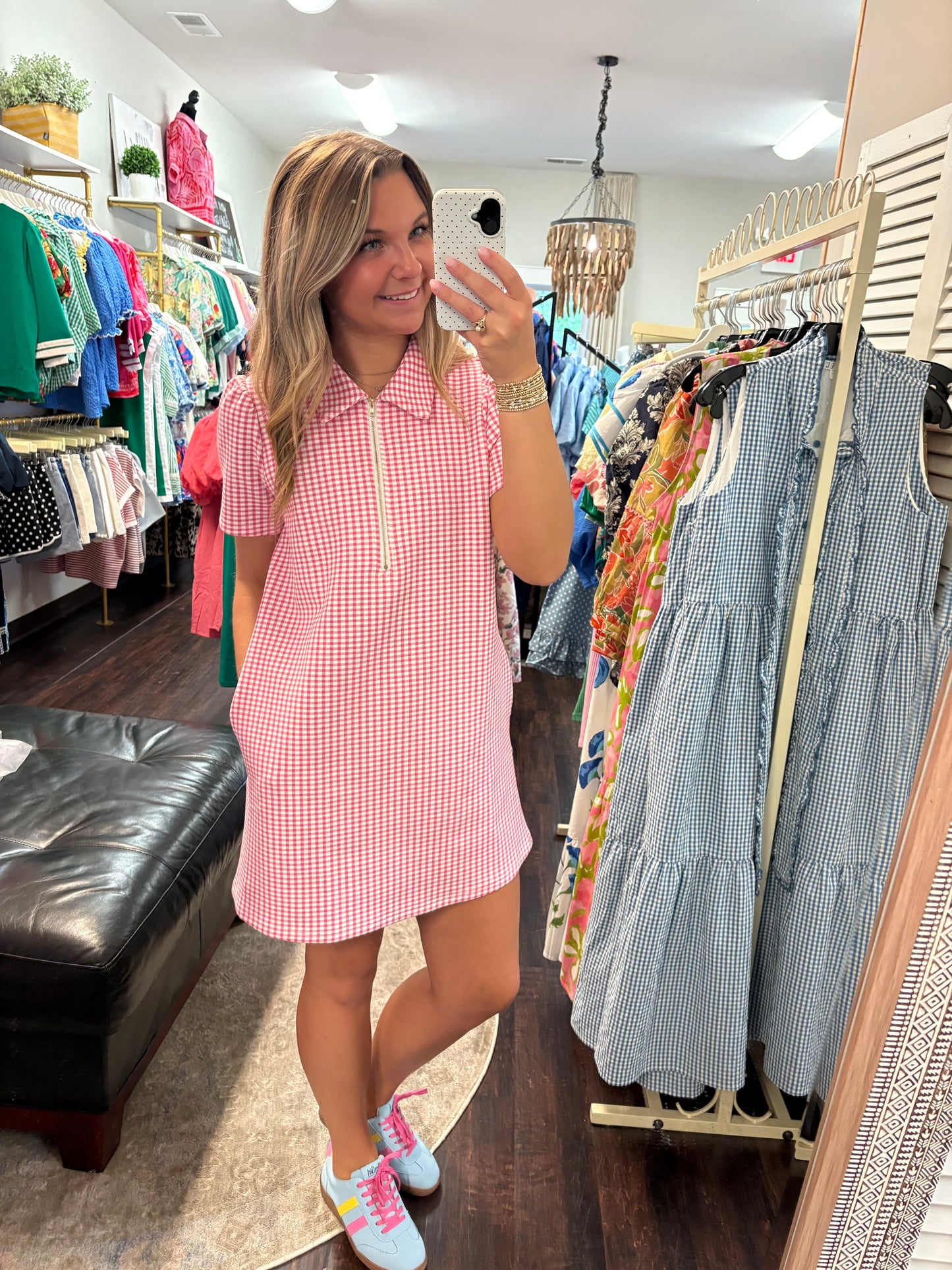 The Blush Picnic Zip Dress