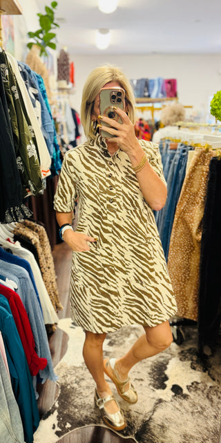Wild Intentions Dress – Ecru Combo
