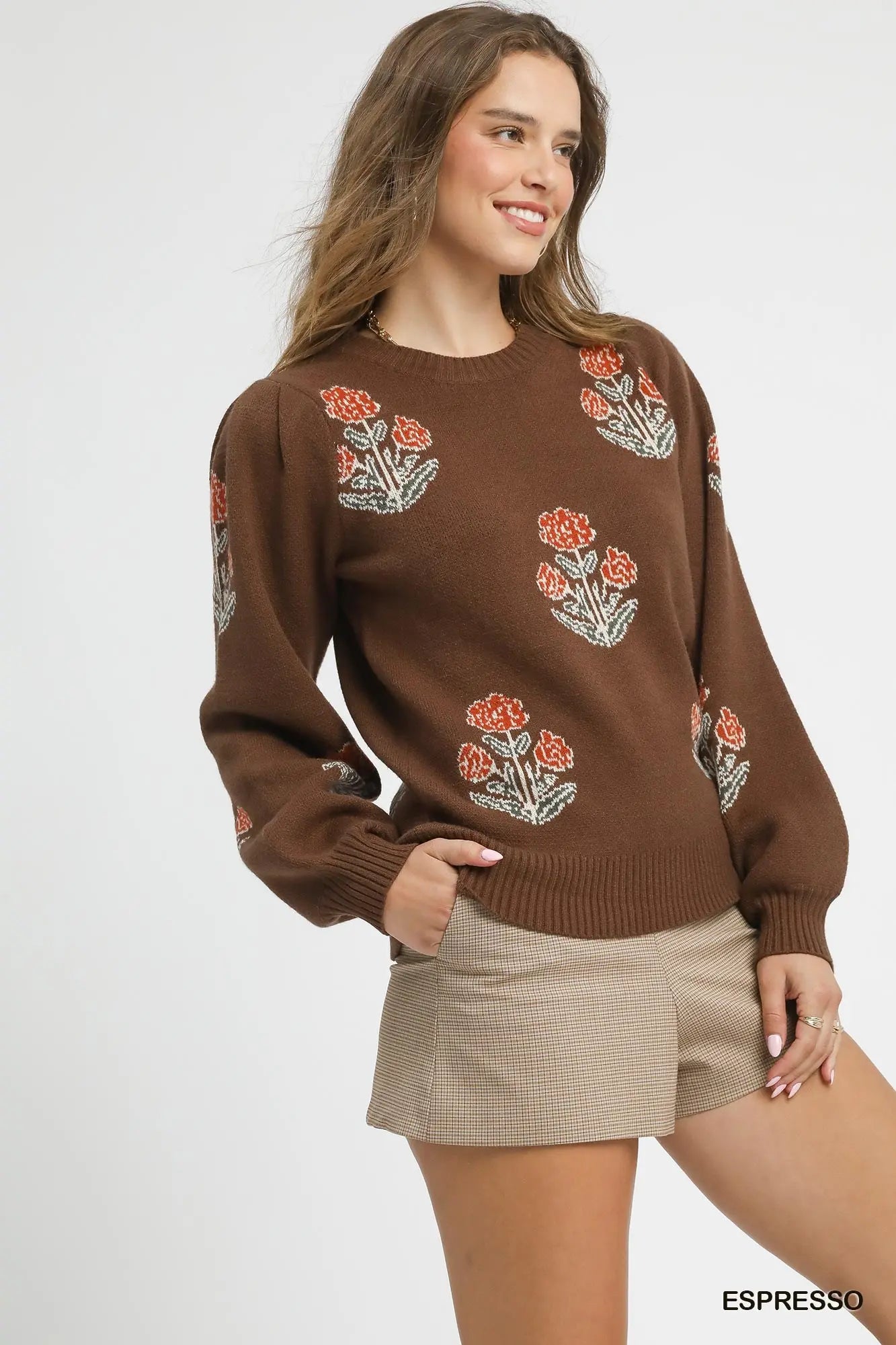 The Maribelle Garden Sweater – Espresso