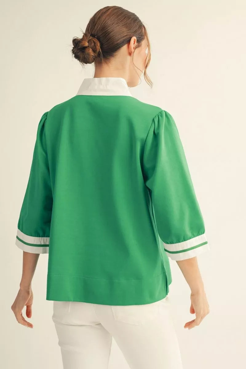 The Fairway Chic Top – Kelly Green