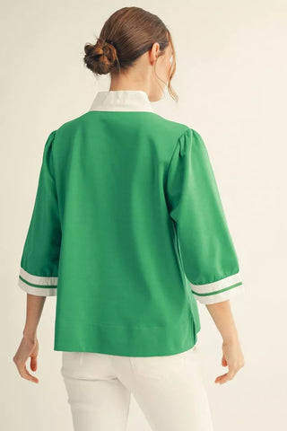 The Fairway Chic Top – Kelly Green