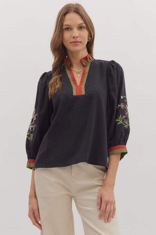 The Briar Embroidered Top