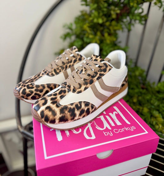 Corkys Leopard Combo Kickoff Sneakers