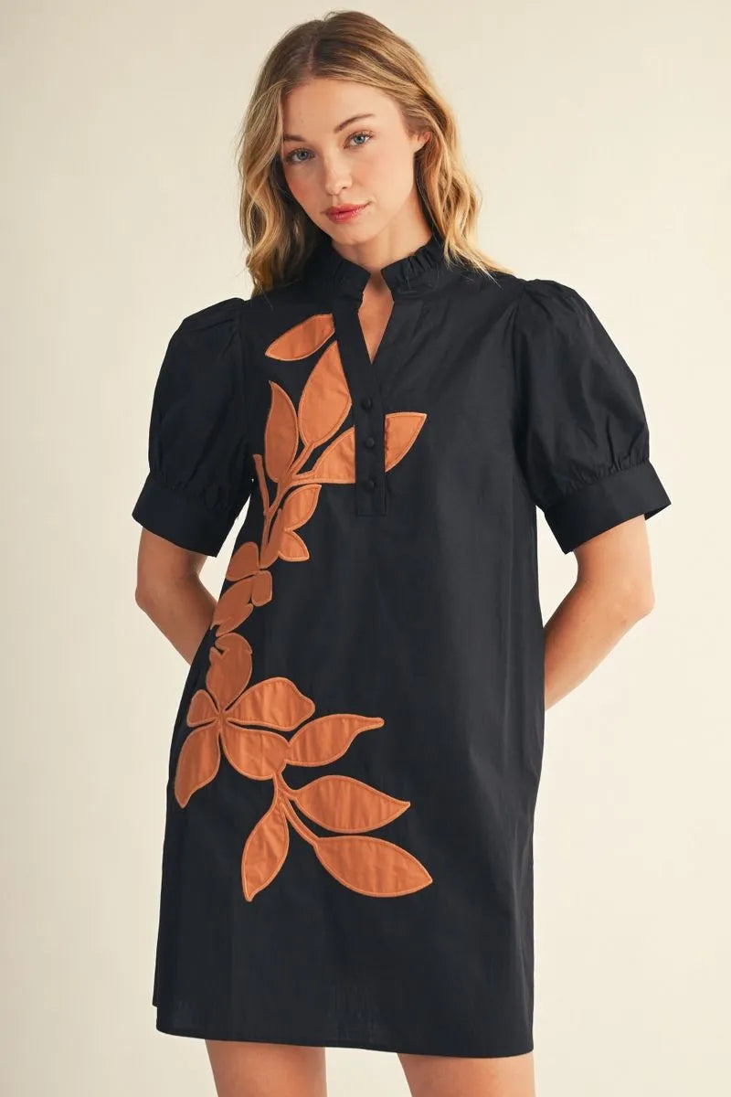 The Willow Vine Dress – Black