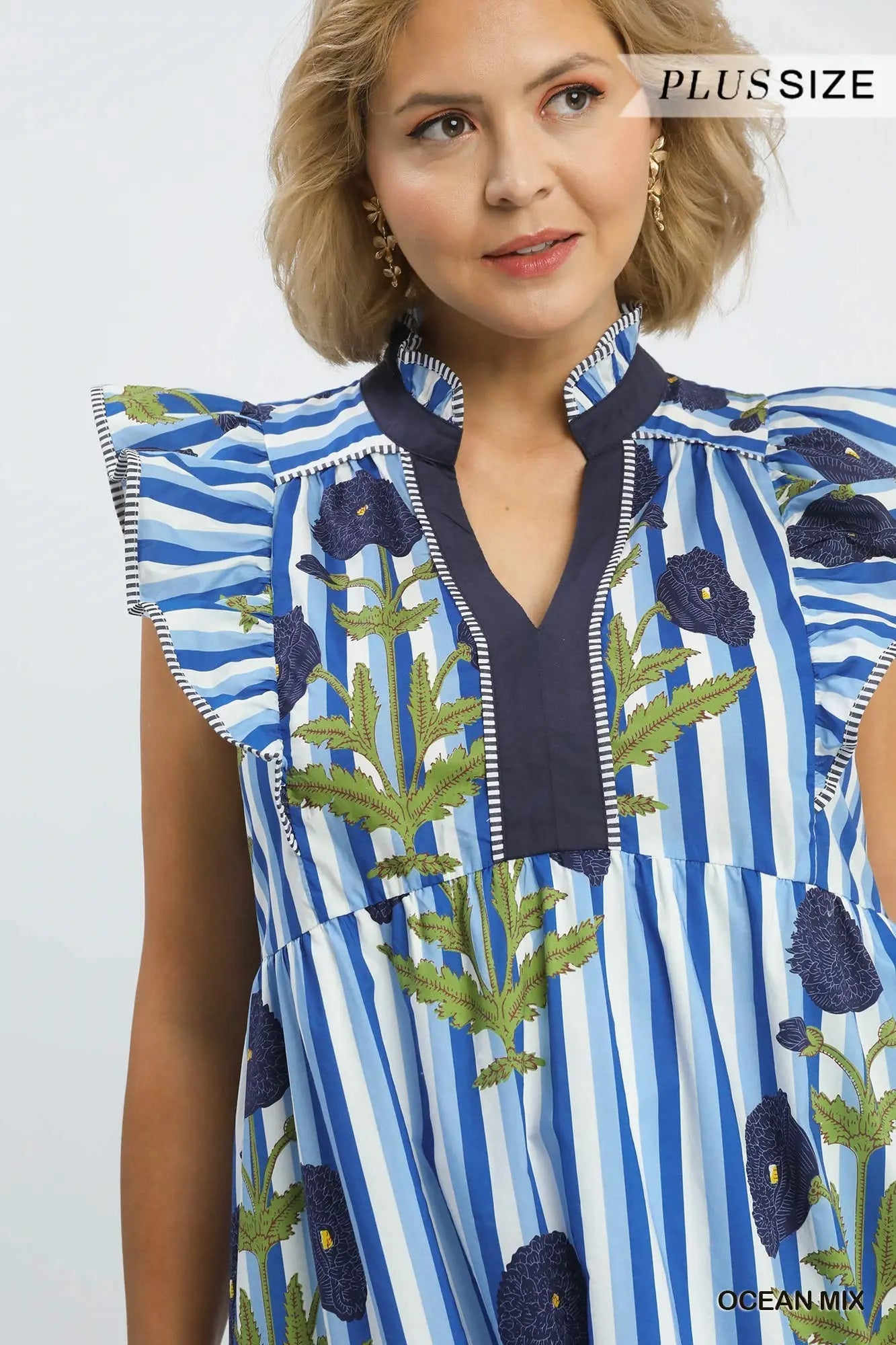 The Coastal Garden Midi Dress – Curvy