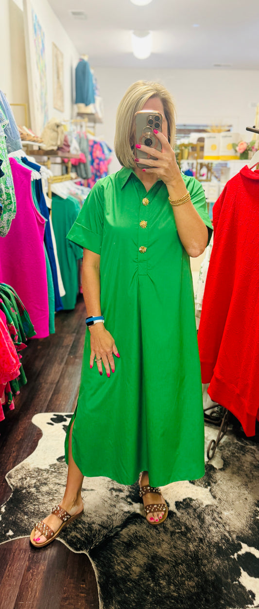 The Eden Button Dress