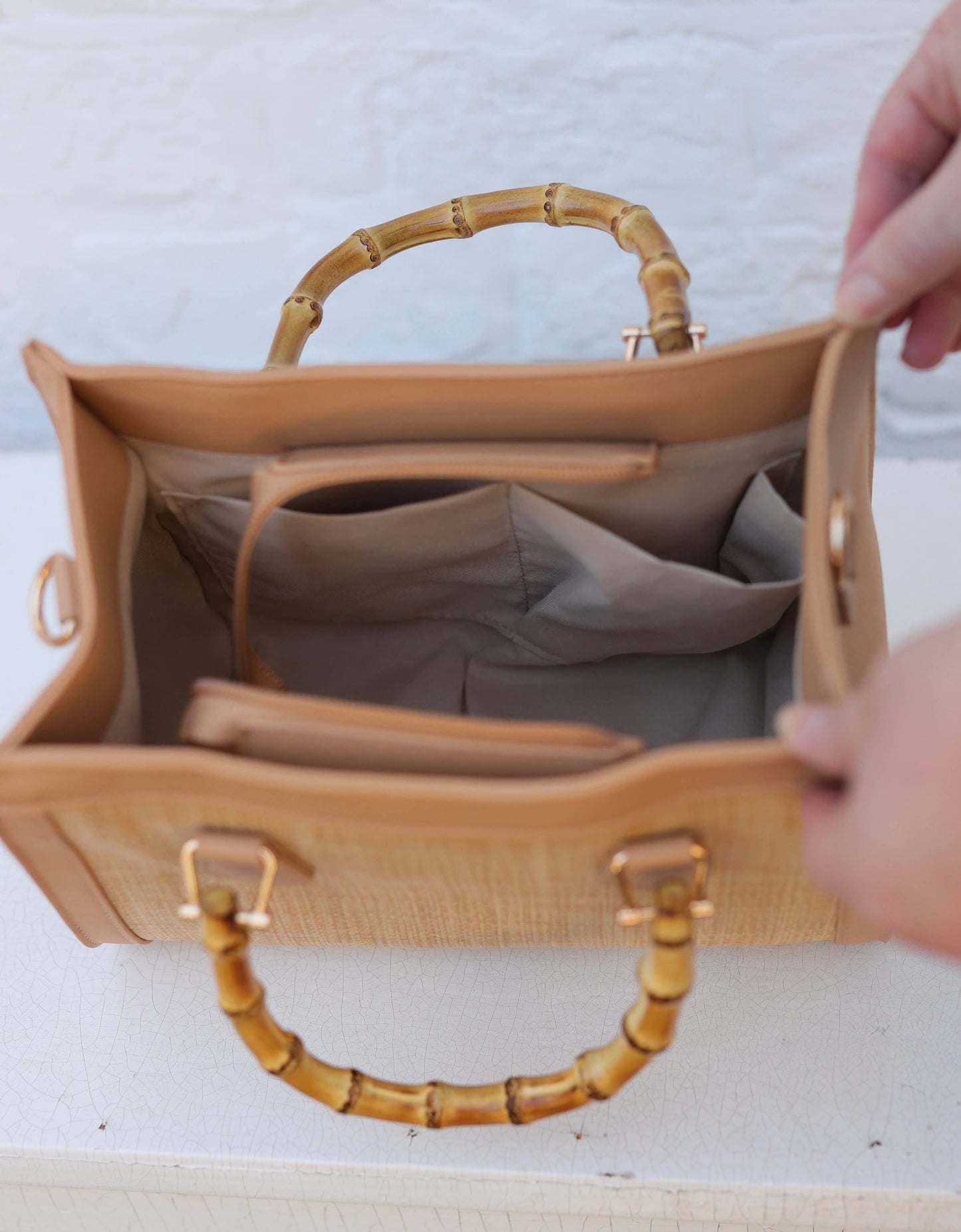 Caroline Hill - Kennedy Tote Natural Blush: Default