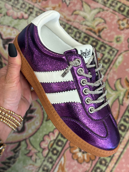 Corkys Heads Up Purple Metallic