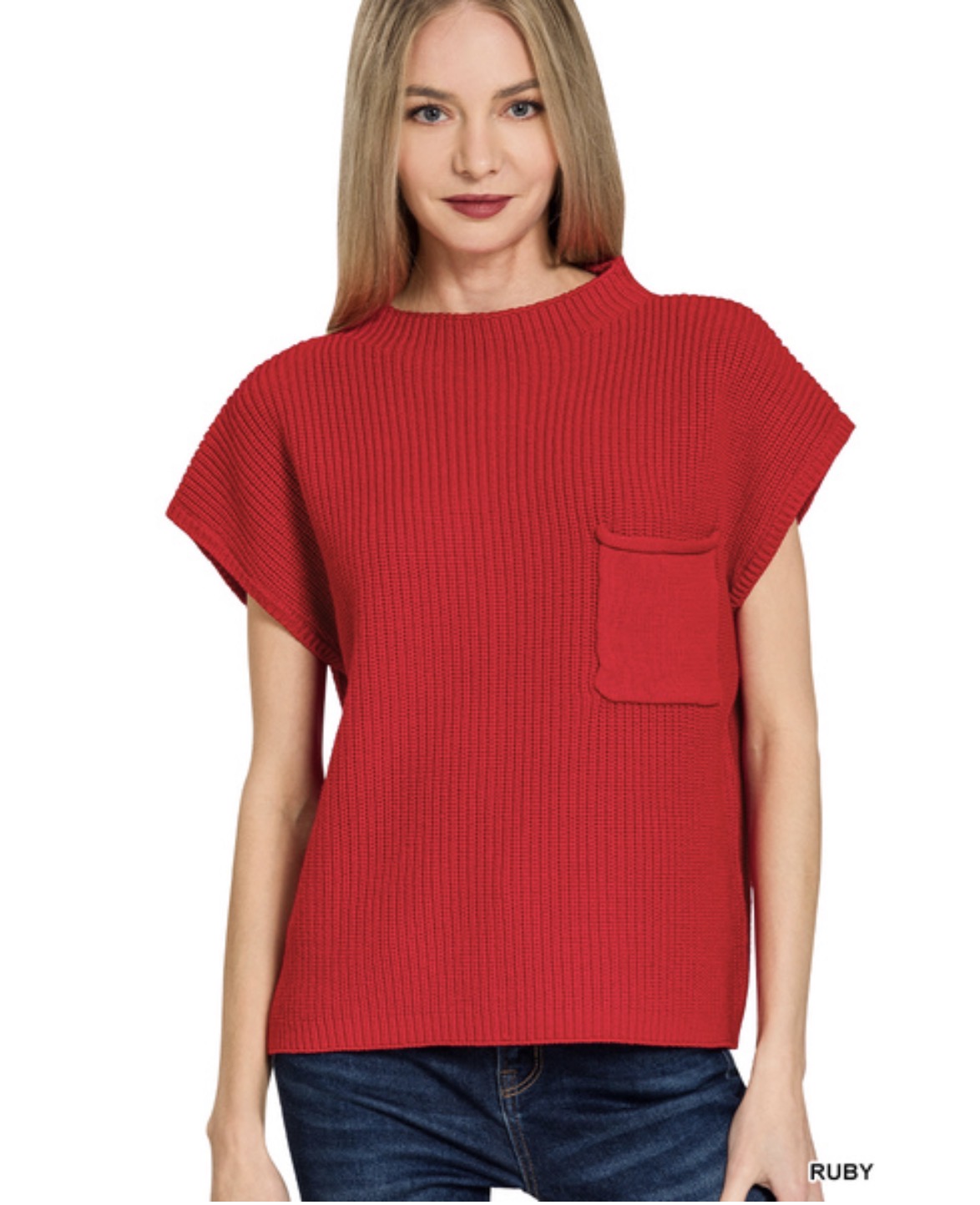 Ruby Radiance Sweater Top