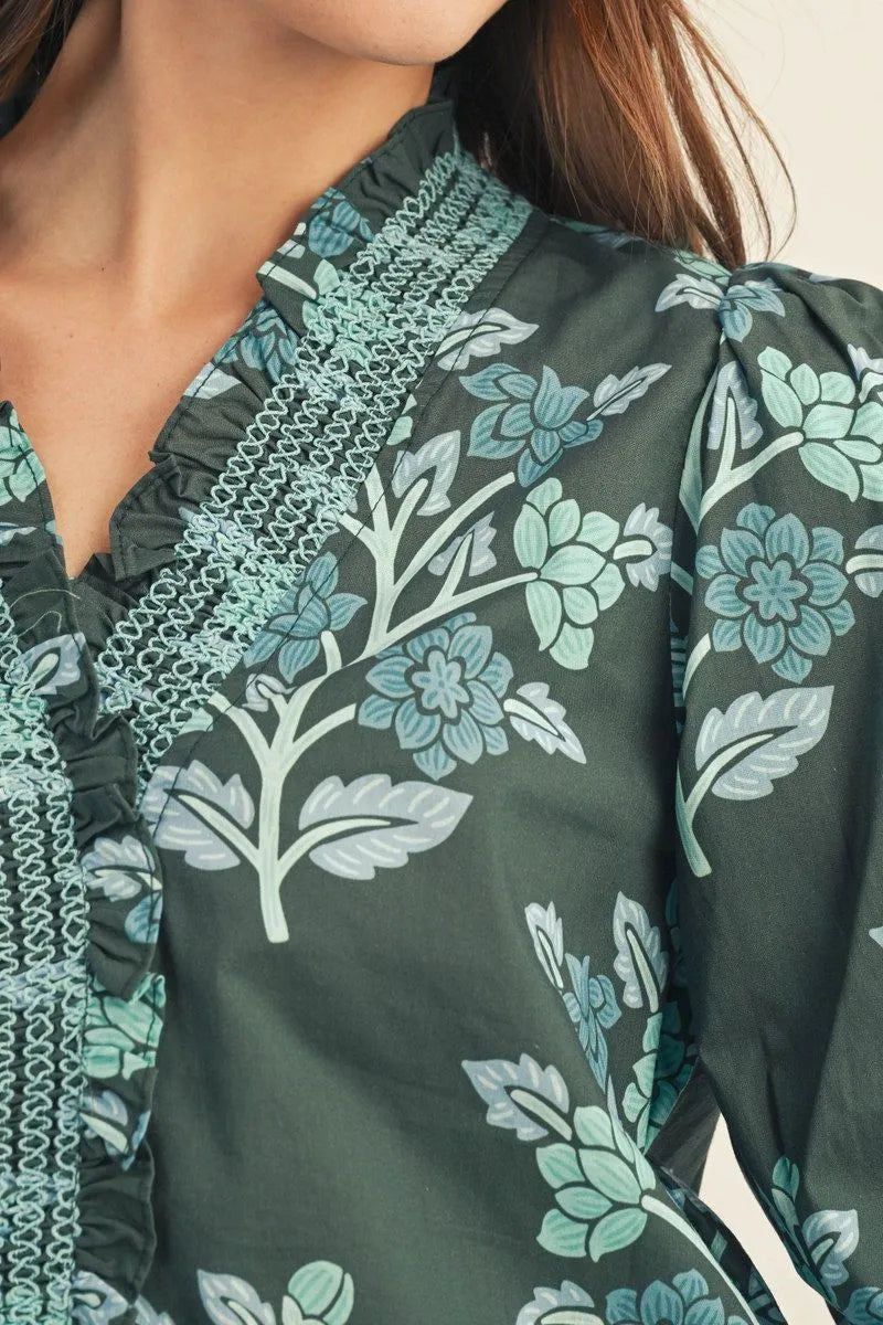 The Evergreen Bloom Top