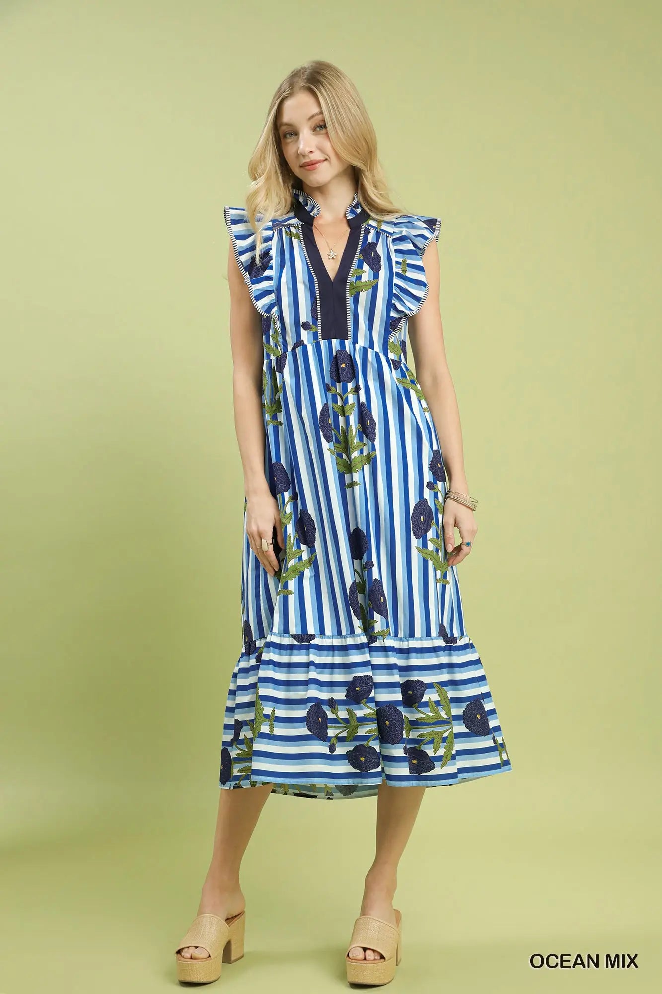 The Coastal Garden Midi Dress