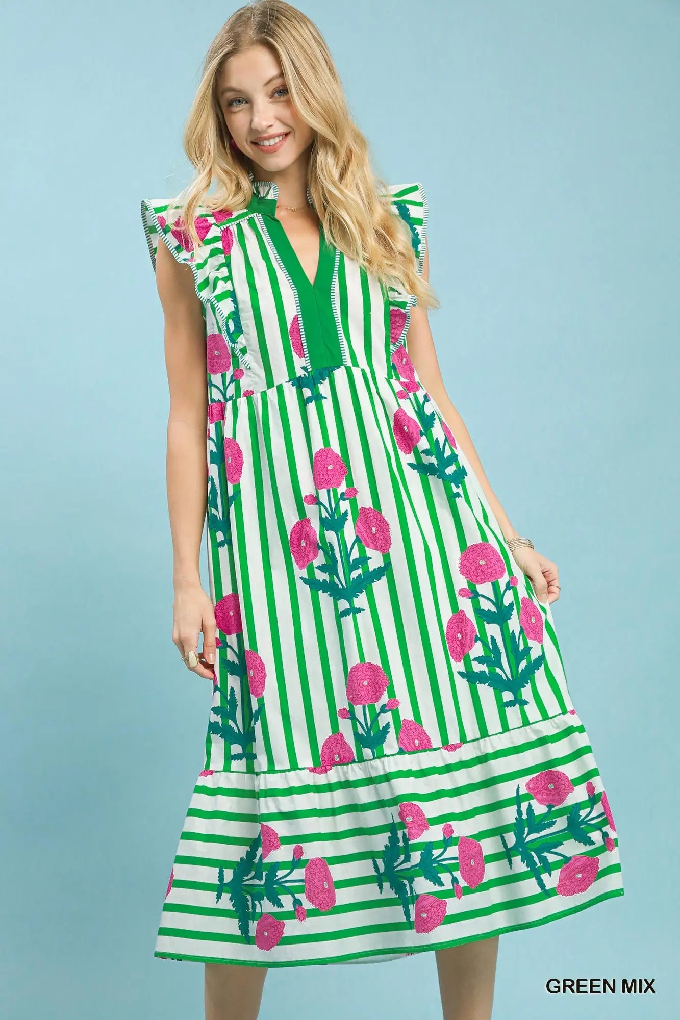 The Coastal Garden Midi Dress