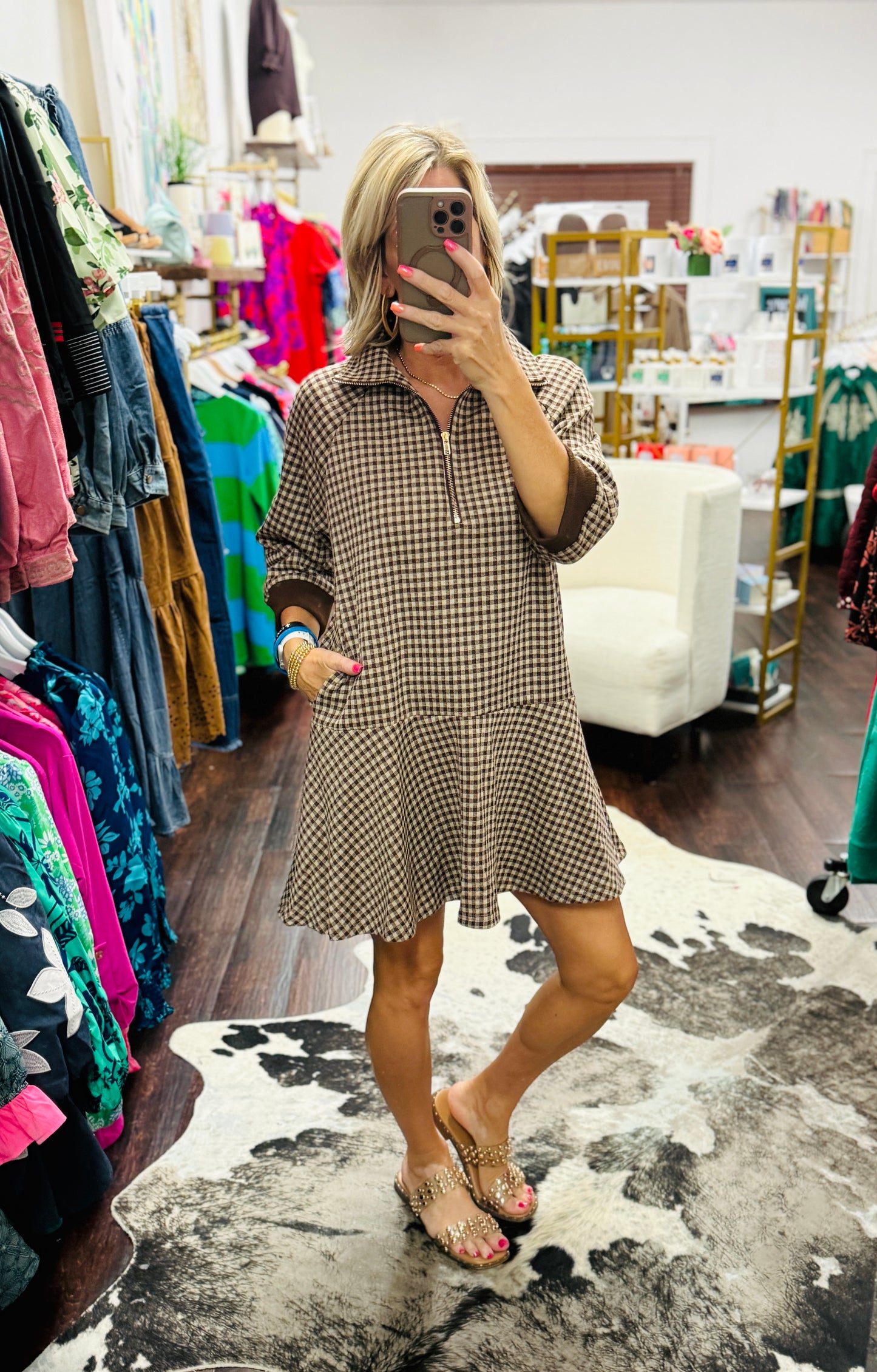 Sunday Stroll Gingham Dress