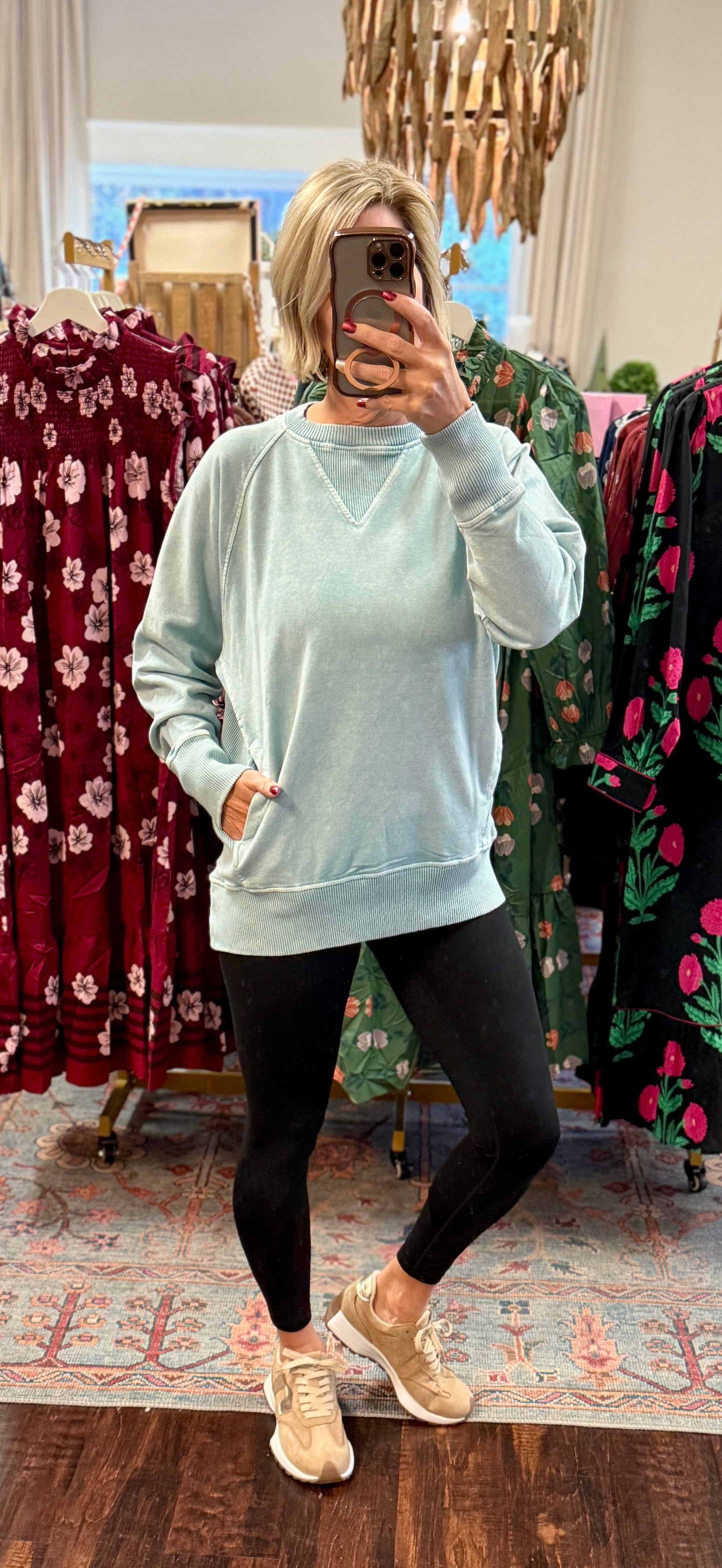 ✨ The Driftwood Raglan Acid-Wash Pullover (Multiple Colors)