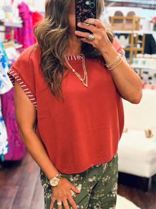 Stitched in Style Sweater Top