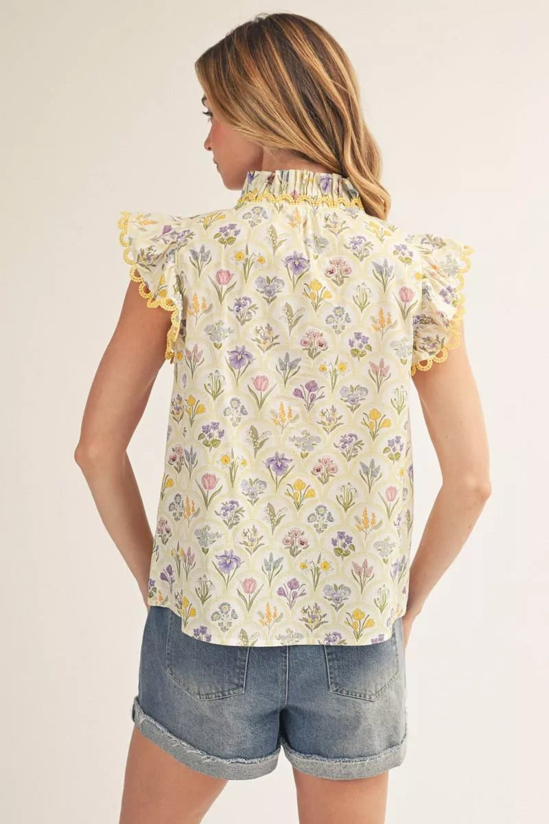 The Meadow Flutter Sleeve Blouse
