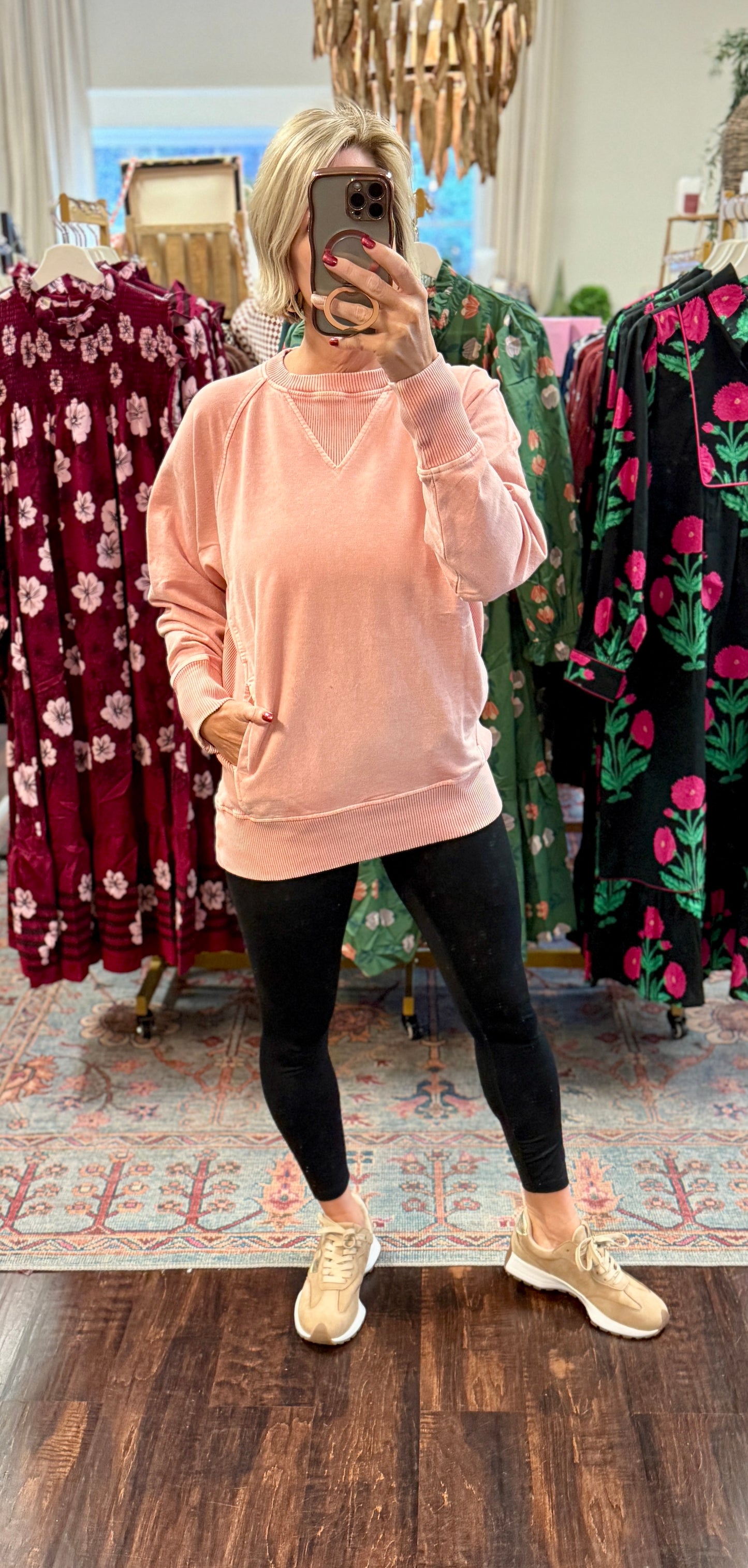 ✨ The Driftwood Raglan Acid-Wash Pullover (Multiple Colors)