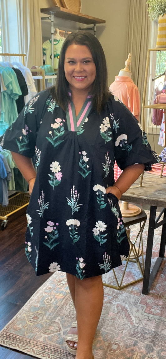 Garden Glow Tunic Dress - Curvy