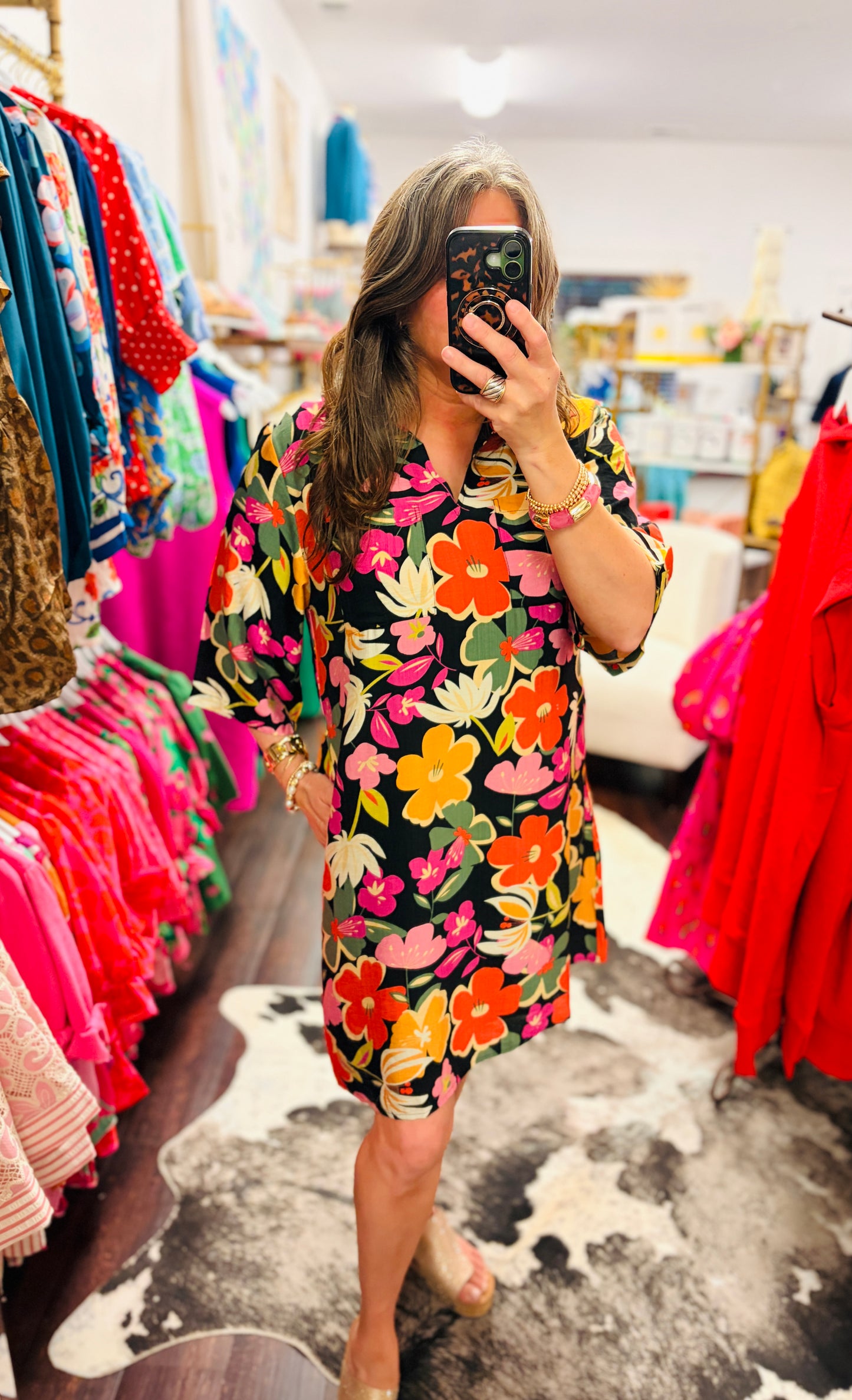 The Full Bloom Shirt Dress