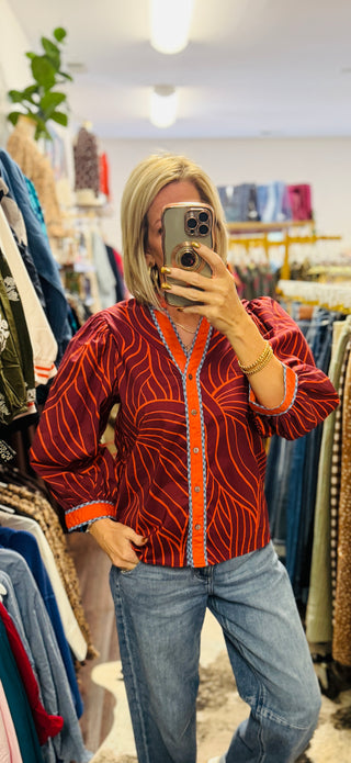 Autumn Lines Top