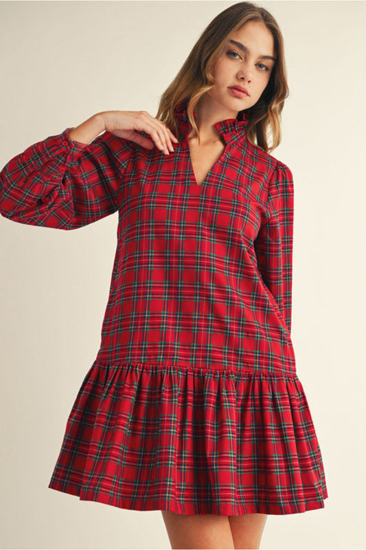 The Clara Plaid Dress