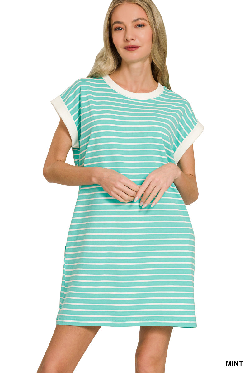 The Seaside Stripe Tee Dress