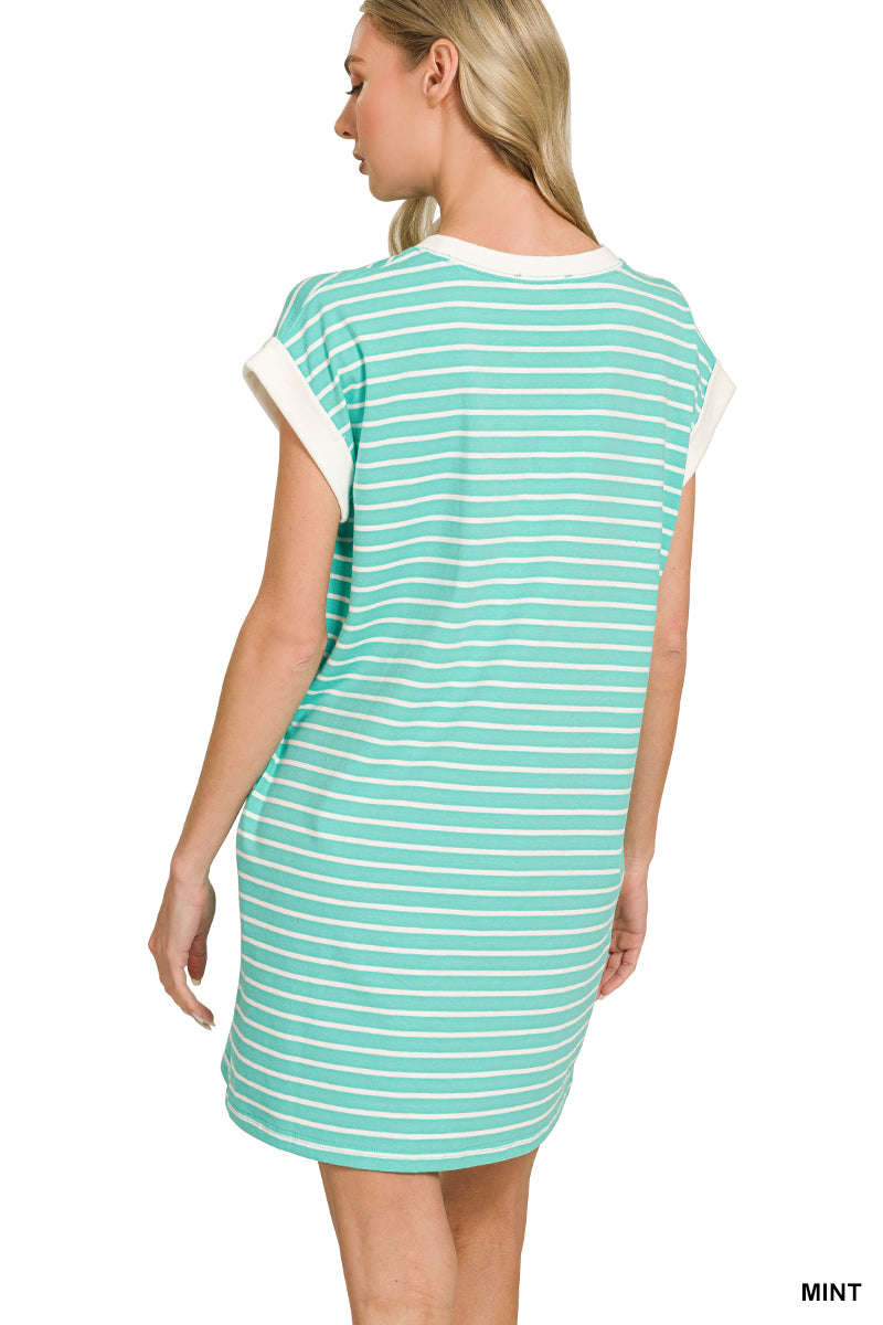 The Seaside Stripe Tee Dress