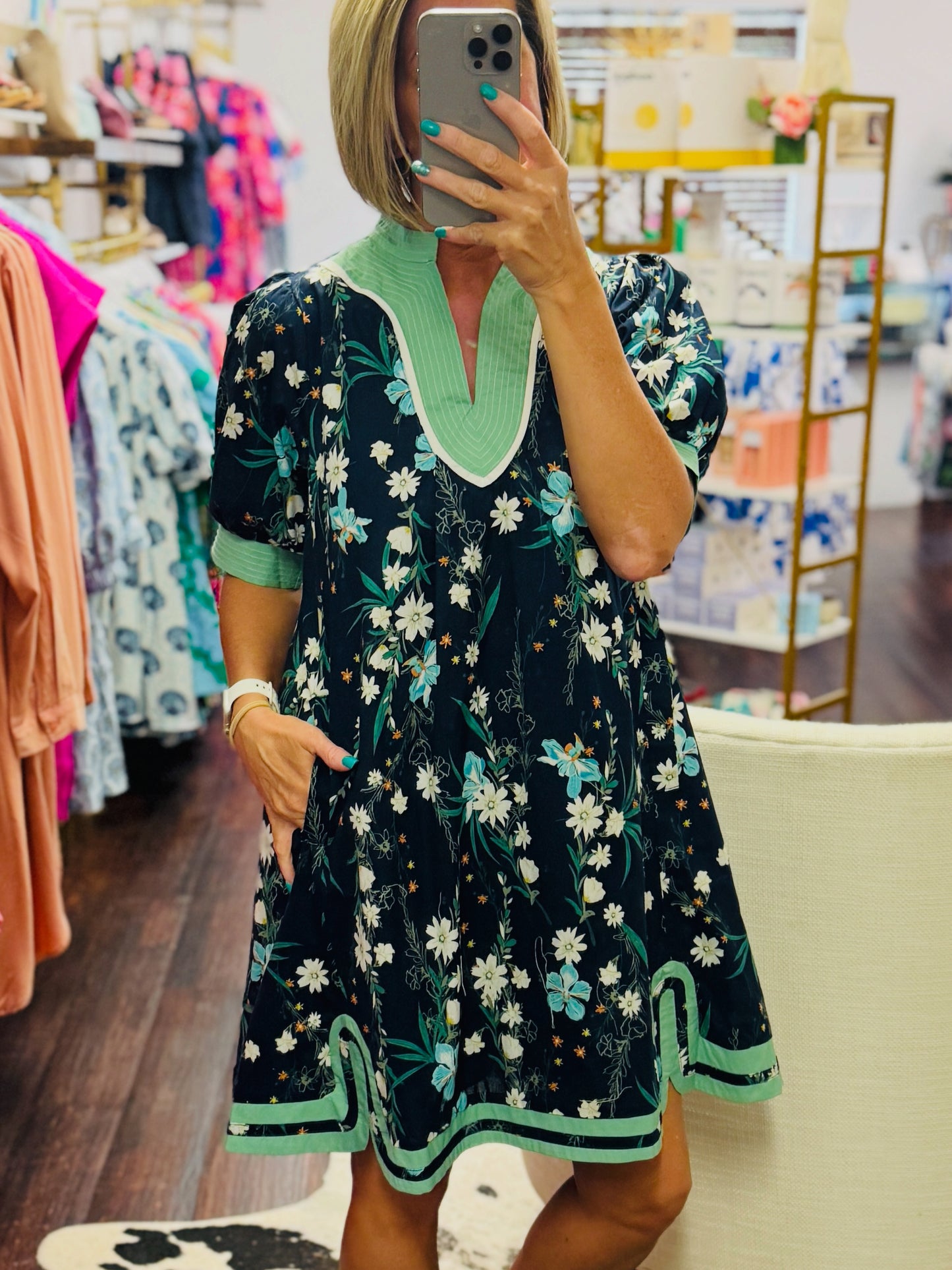 The Midnight Garden Trim Dress