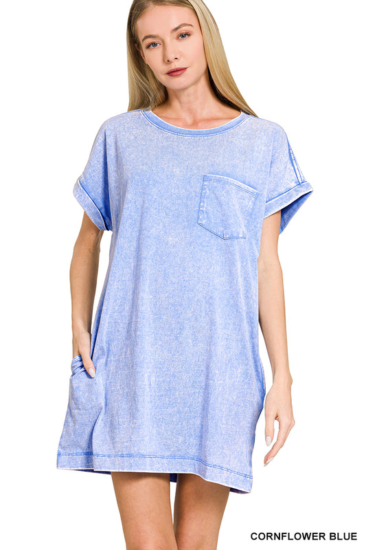 The Coastal Breeze Pocket Tee Dress