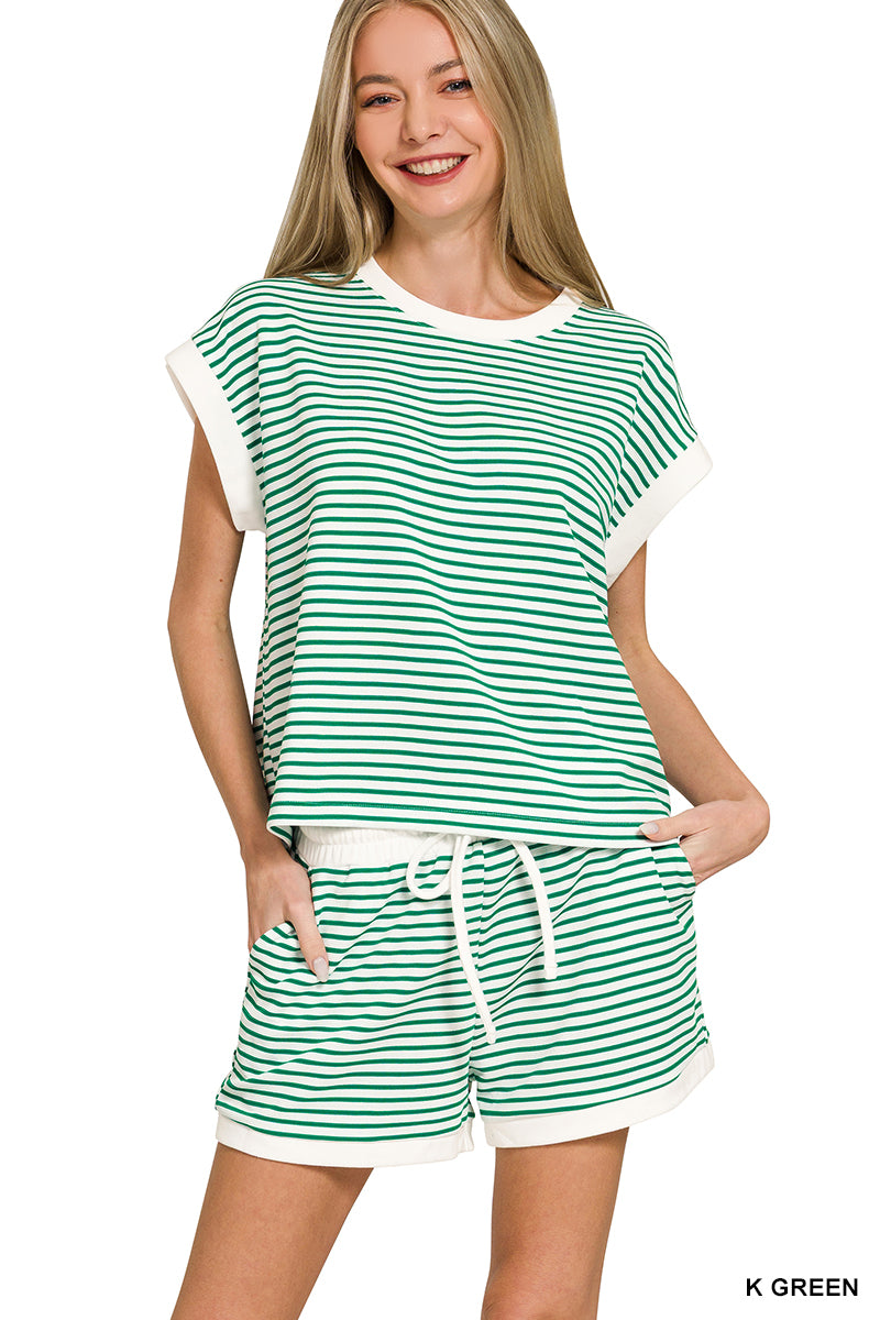 The Coastal Stripe Lounge Set