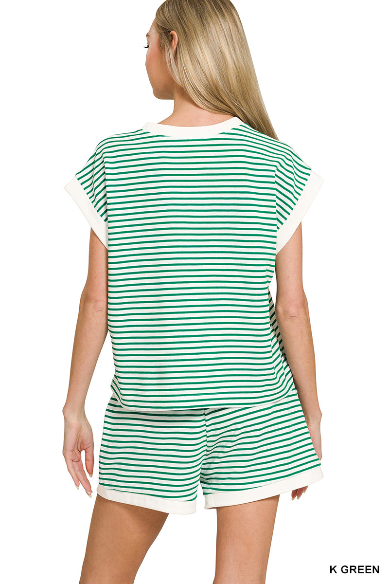 The Coastal Stripe Lounge Set