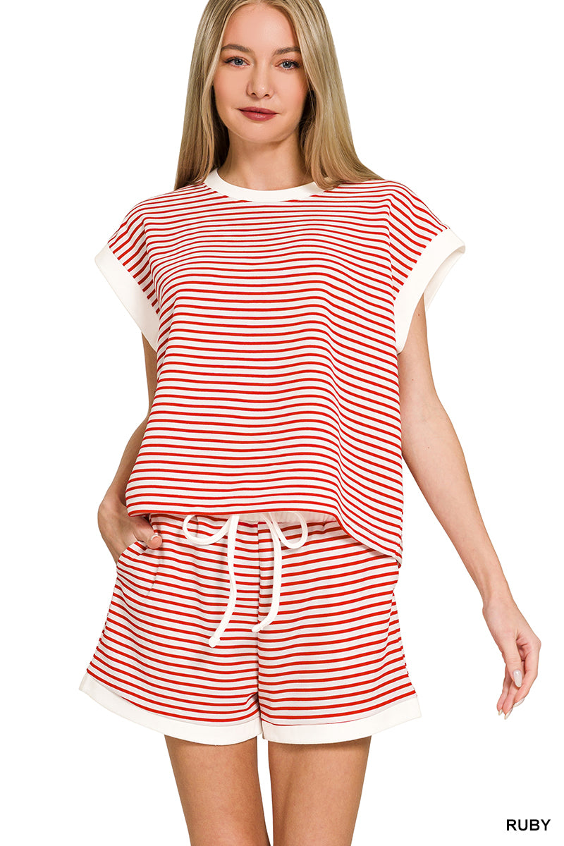 The Coastal Stripe Lounge Set